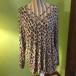 CHEETAH CHICO’S SHIRT